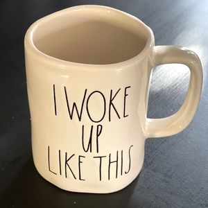Rae Dunn I Woke Up Like This Mug M Stamp